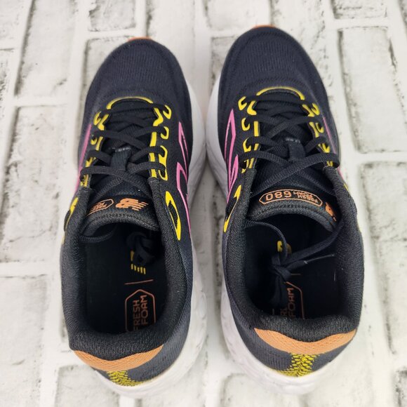 New Balance Fresh Foam 680 v8 Women's Sz 8 Black Colorful Accent Running Sneaker - Picture 6 of 10